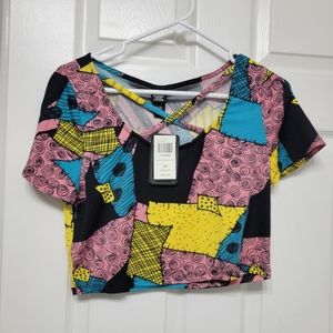 Nightmare Before Christmas Sally Crop Top